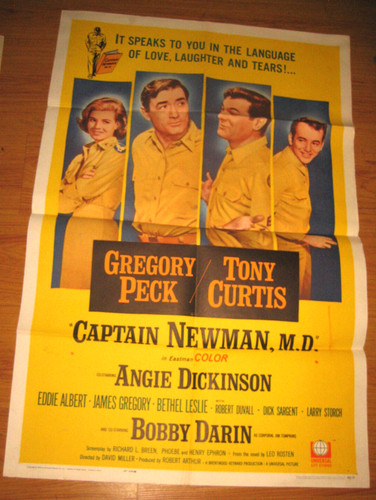 Captain Newman, M.D. Original 1sh Movie Poster 