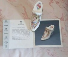 Royal Worcester by Compton & Woodhouse. Worcester Portrait .Miniature Shoe.