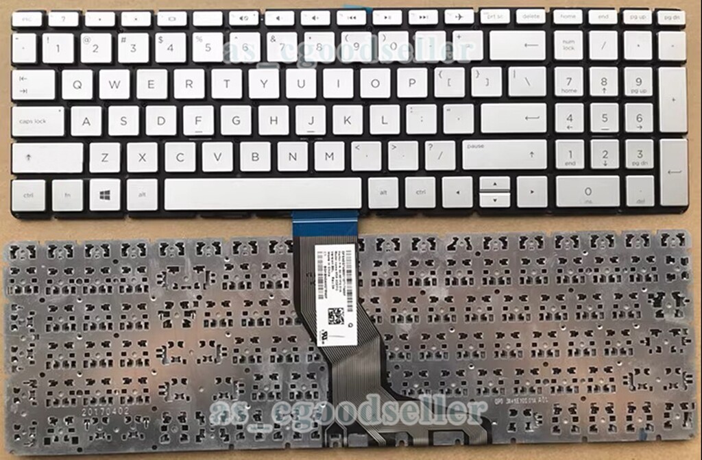 New HP ENVY X360 15m-dr0011dx 15m-dr0012dx 15m-dr00xx Backlit Keyboard Silver - Foto 3