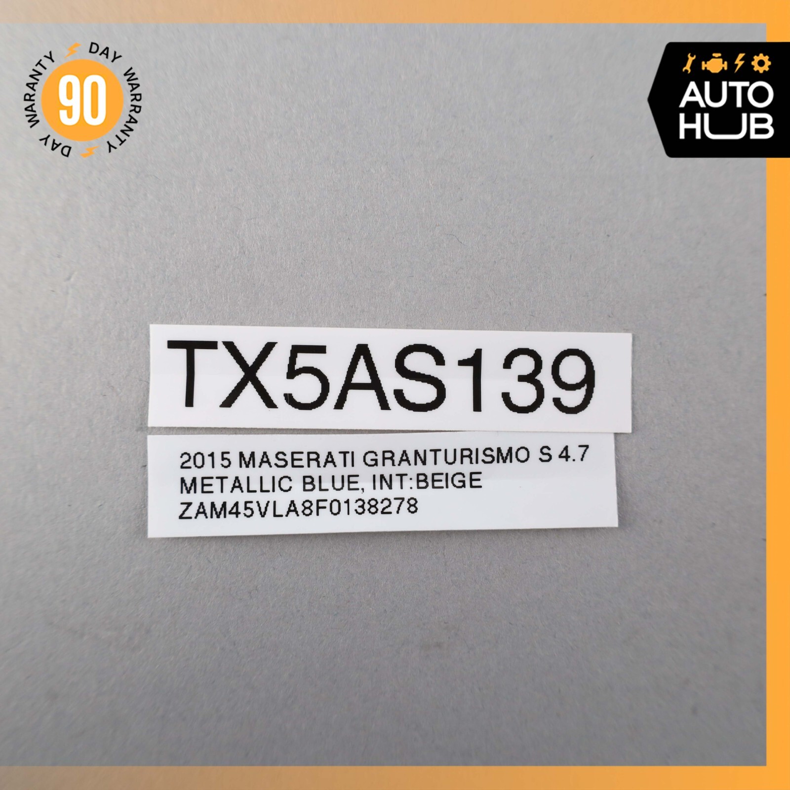 08-19 Maserati GranTurismo S M145 Door Sound Speaker 512022 OEM 33k