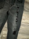 Seven 7 Black Skinny Distressed Jeans Size 14 — photo 5