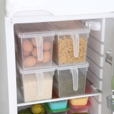 2/4pc Container Set Fridge Storage Box for Kitchen Pantry Refrigerator Organiser
