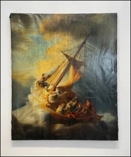 HOLIDAY SALE!!   Very Rare - REMBRANDT Christ in the Storm on the Sea of Galilee