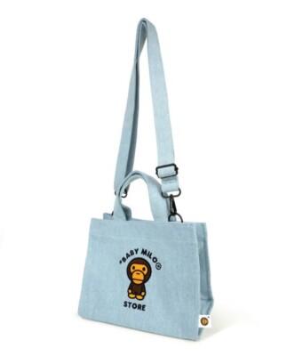 バッグ Bape All Baby Milo Tote Bag A Bathing Ape BABY MILO PLUSH DOLL RECYCLE TOTE BAG AK70-189-308