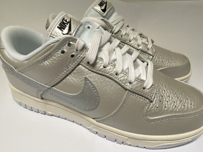 Nike Dunk Low SE Retro METALLIC SILVER Sz Us 8 Uk 7 W9.5 DS Chrome JORDAN