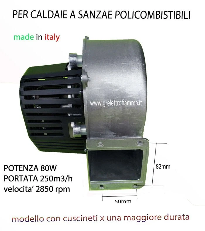 YES VENTOLA STUFA PELLET CALDAIA TRIAL CAA10C-013-015-020 EXTRAFLAME ELISIR CONFORT