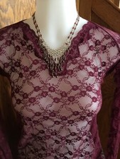 Victoria's Secret Sheer Chemise Lingerie Lace Nightie Whimsigoth Sz S