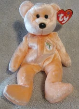 Ty Beanie Baby Dearest the Bear DOB May 8, 2000 MWMT Free Shipping