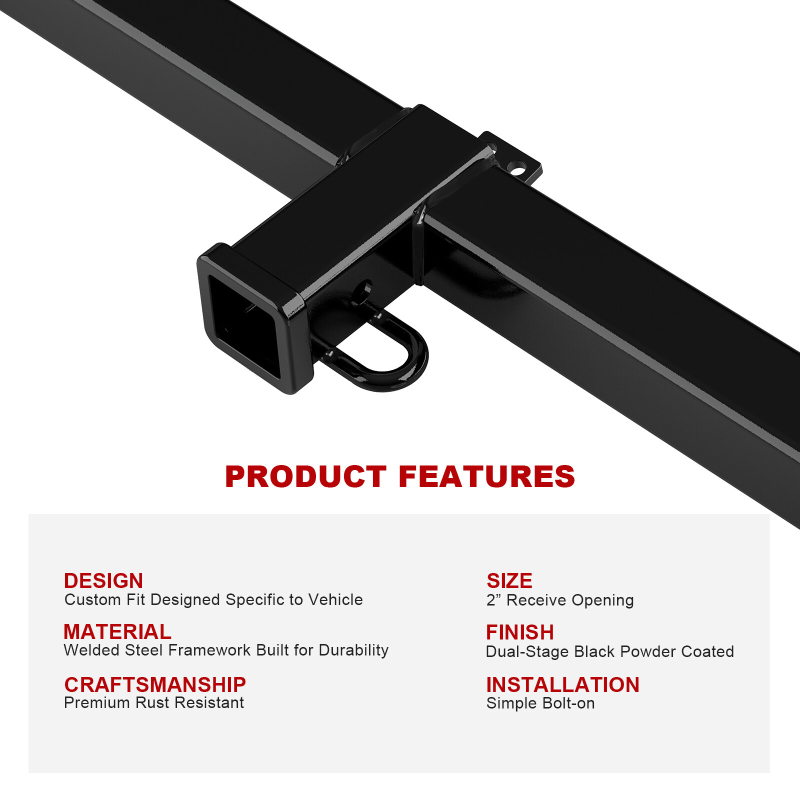 Towing Hitch Receiver Class 3 for Honda CR-V 2002-2006