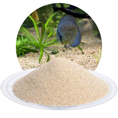 SCHICKER MINERAL Aquariumsand beige 5 kg 0,4-0,8 mm Bodengrund Aquariengrund Sand Aquarium Natur