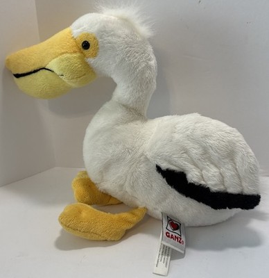Webkinz Pelican Stork Bird Plush Doll Stuffed Animal Bird Cute HM211 (No Code)