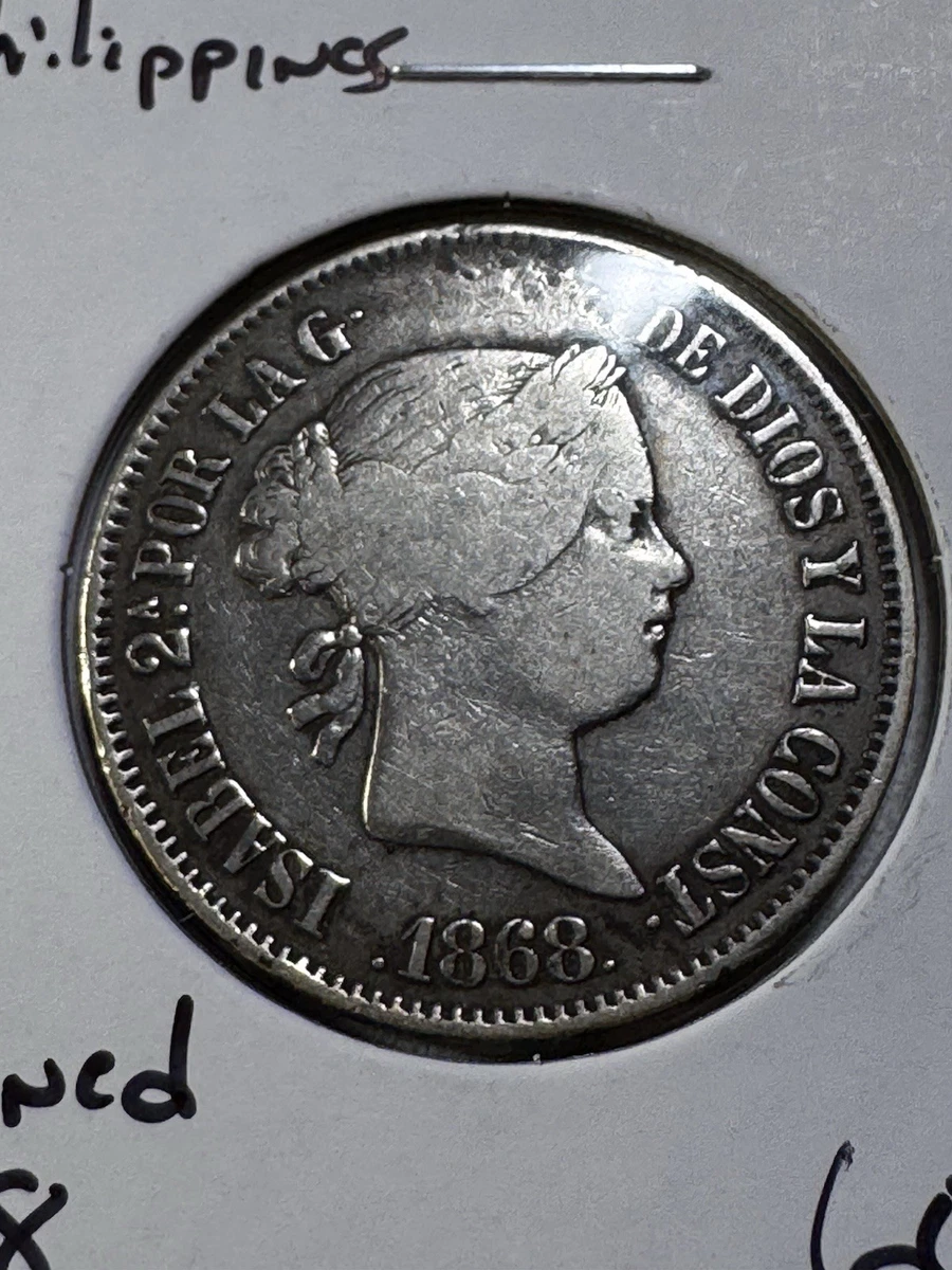 未经认证1868 年菲律宾硬币| eBay