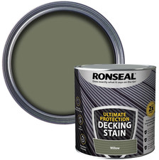 RONSEAL ULTIMATE PROTECTION DECKING STAIN PAINT ALL RICH COLOURS 2.5L 5L NEW
