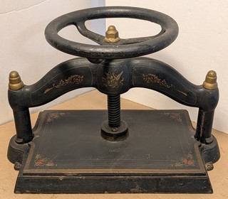 Illinois Iron & Bolt Company 1895 Cast Iron Book/Copy Press Victorian Antique