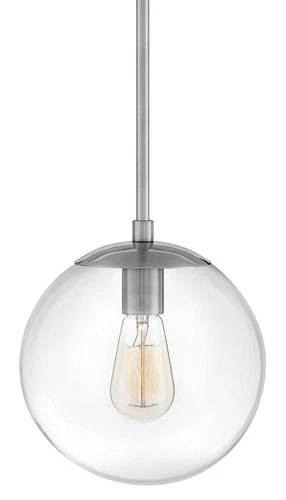 Hinkley Lighting 3747 Warby 1 Light 10"W Globe Pendant - Black - Picture 2 of 12