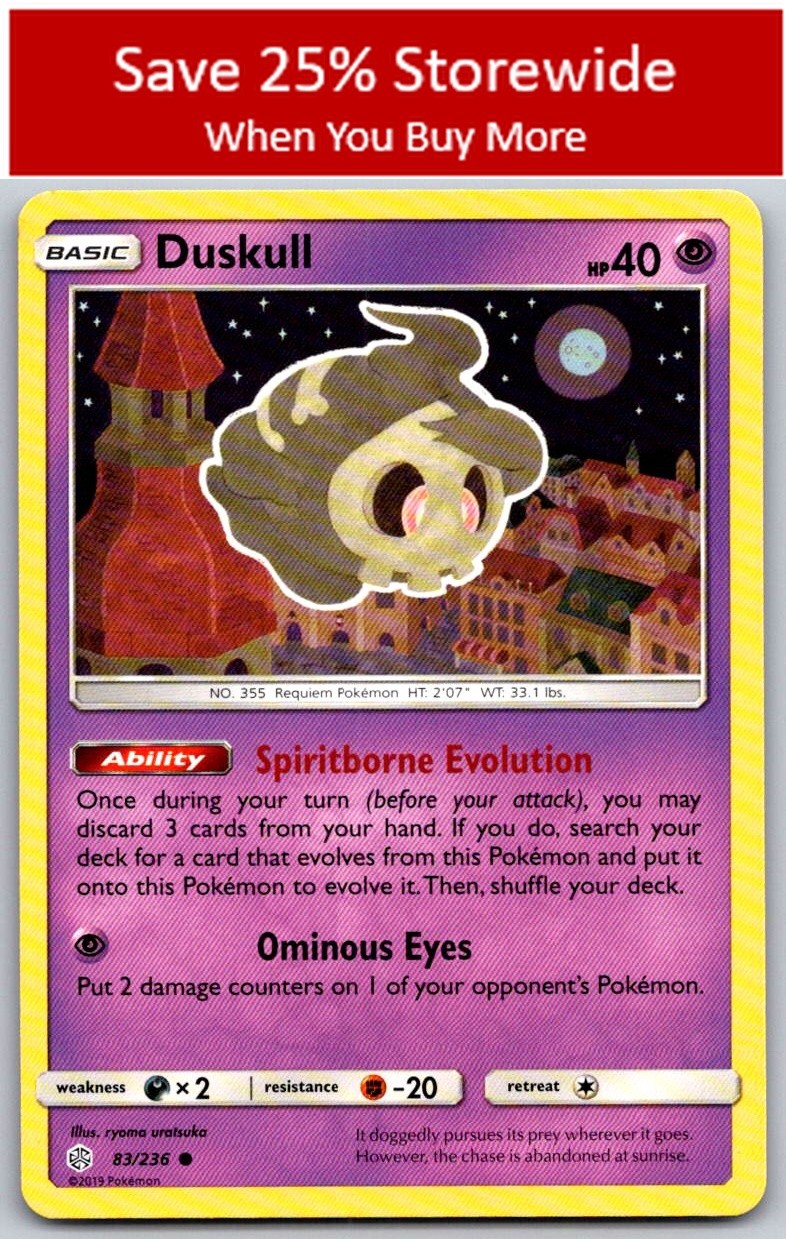 Duskull Common SM - Cosmic Eclipse #83/236