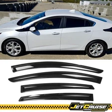 Fits 16-19 Chevy Volt Acrylic Window Visors Sun Rain Guard Deflector 4Pcs Set
