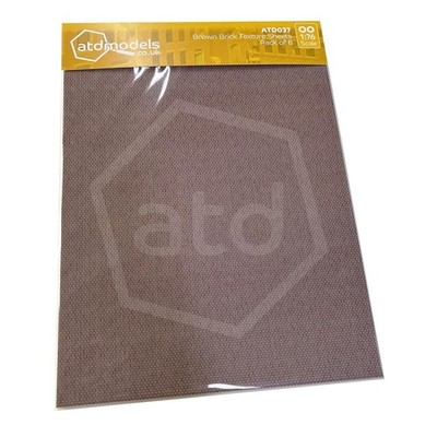 ATD Models ATD037 Brown Brick Textur Pack (8 x A4 Blatt)