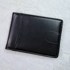 Mens Bifold Wallet Multi Credit Card ID License Slim Black