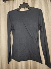 Universal Thread Women Black Long Sleeve T-Shirt M