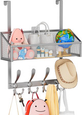 over the Door Hooks Organizer, Coat Rack over the Door Storage Hanger Towel Rack