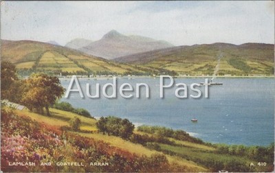 Vintage Valentinstag Postkarte Lamlash Goatfell Isle of Arran Schottland 1924 verschickt