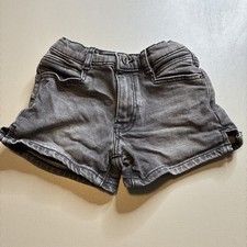 Zara Girls Gray Charcoal Denim Shorts Size 6