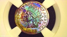 1883 Indian Head, P Mint *SOLID GEM / GREAT COLOR / TONE AU ++/BU - Orig Collect