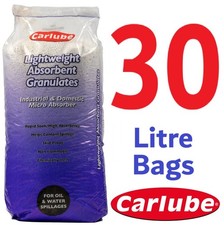 1 x Carlube Lightweight Oil Absorbent Granules 30L Industrial + Domestic Use
