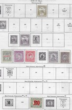 8 Hungary Stamps from Quality Old Antique Album 1903-1916