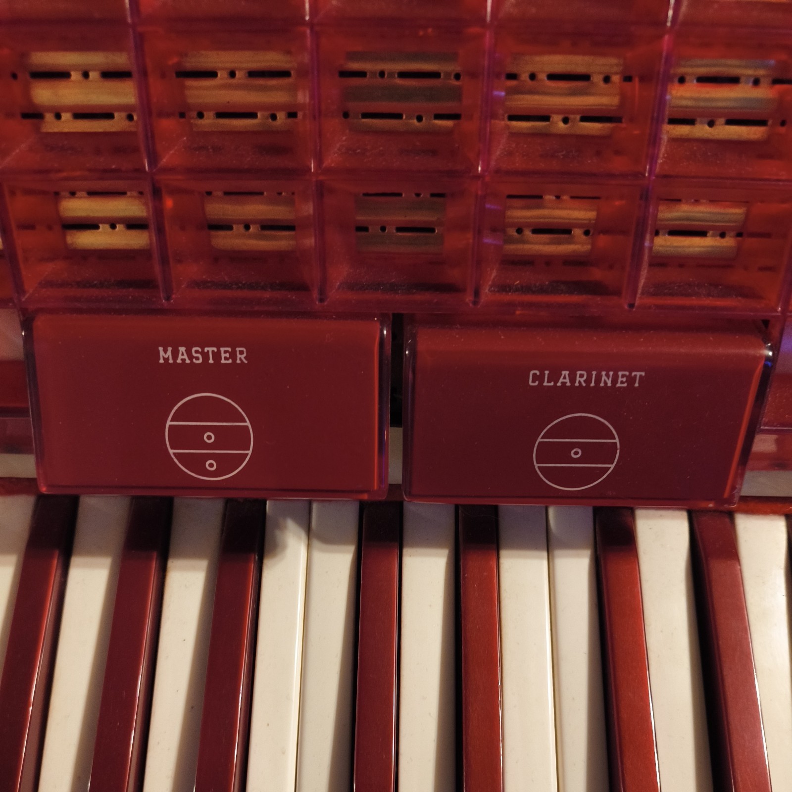 Scandalli Vintage Italian Accordian Great Shape With  Beautiful Red Velvet Case