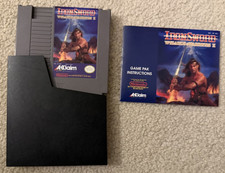 Iron Sword Wizards and Warriors 2 Nintendo NES, 1988 Authentic