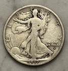 1917-D Obverse Walking Liberty Half Dollar - VG - Very Good - 90% Silver
