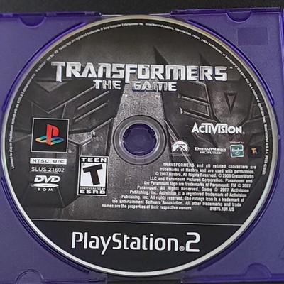 Transformers The Game (Sony PlayStation 2 PS2, 2007) Loose Game Disc Only Tested