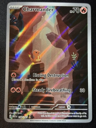 Charmander 168/165 Illustration Rare Scarlet & Violet 151 Pokémon TCG