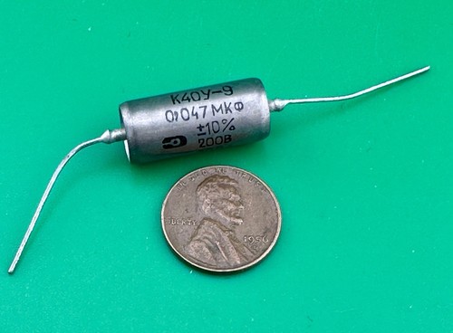 K40Y-9 PIO Kondensator 0,047uF - 200V ~ Papier in Öl ~ Audio ~ UdSSR ~ NOS 1984 - Bild 1 von 5