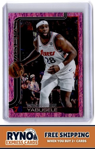 Guerschon Yabusele 2025-26 Topps #26 Pink Holo Foil