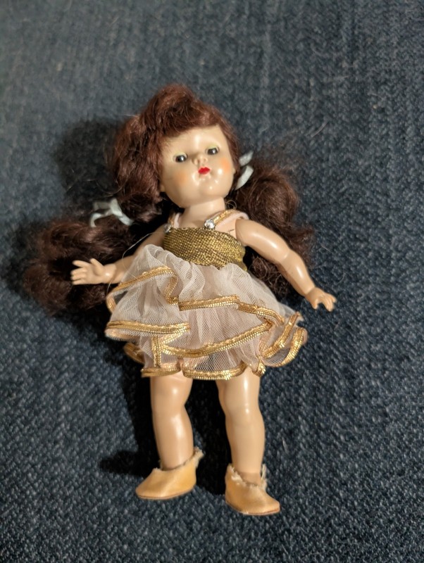 8” Vintage Vogue Ginny Doll Brunette Ballerina 