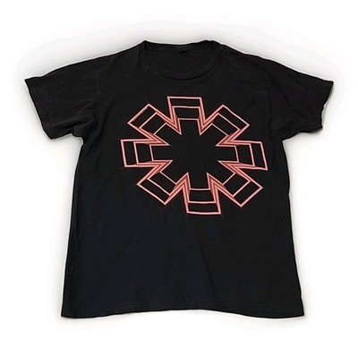 Red Hot Chili Peppers T-Shirt Adult Size Medium Black Graphic Short Sleeve R2