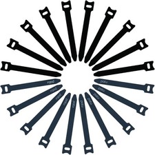 Reusable Fastening Cable Ties 30 Pcs 3 Inch Microfiber Cloth Hook and Loop Cord