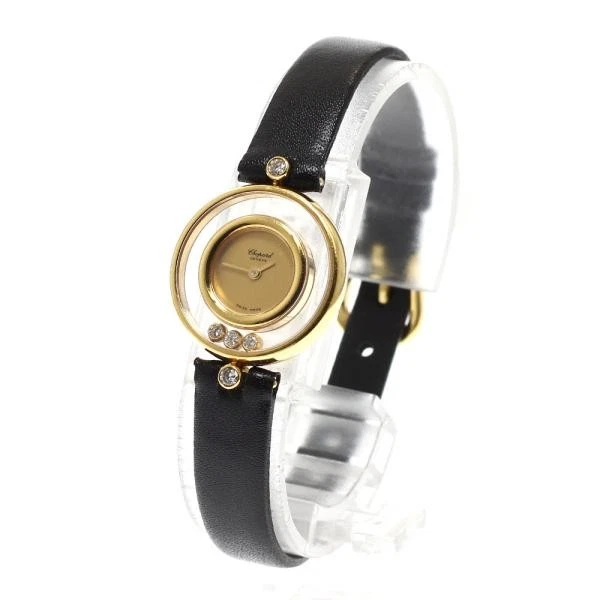 Chopard — Chopard Happy Diamonds 20/4802 22mm YG Gold Dial Quartz Watch #C6277