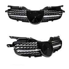 K&uuml;hlergrill Wabendesign Schwarz Chrom f&uuml;r Mercedes SLK R170 97-04 im R171 Design