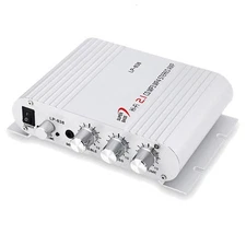 Polarlander Power Car Amplifier Hi-Fi 2.1 MP3 Radio Audio Stereo Bass Speaker