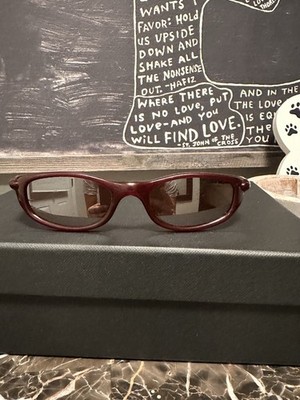 Oakley FOUR Glossy Burgundy Wrap Sunglasses with Brown Lenses Y2K NEW VINTAGE OAKLEY ( 4 + 1 ) 2 WRAP AROUND SPORTS 1990 main image 3