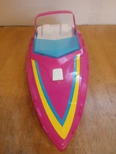 American Plastic Toys Speedboat Red/White Vintage Plastic Boat 13.5" Long