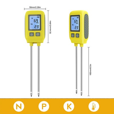 Soil NPK Tester LCD Backlight Soil Detector 4in1 Nutrient Meter TempAnalyser Lot