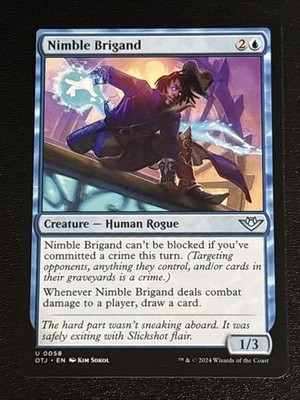 MTG Outlaws of Thunder Junction Nimble Brigand 0058 NM