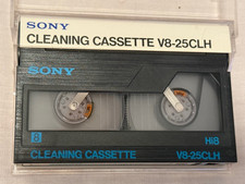 SONY Video8 8mm Head Cleaner Tape Cleaning Cassette Tape V8-25CLH for Camcorders