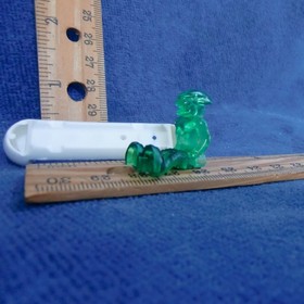 Lego Mars Mission Alien in Hypersled GC mm001 green marbled glow torso white pod