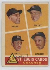 1960 Topps Johnny Keane Howie Pollet Ray Katt Harry Walker #468 00jz